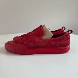 Adidas Slip-On Skateboarding Shoes - Red - Men’s 12